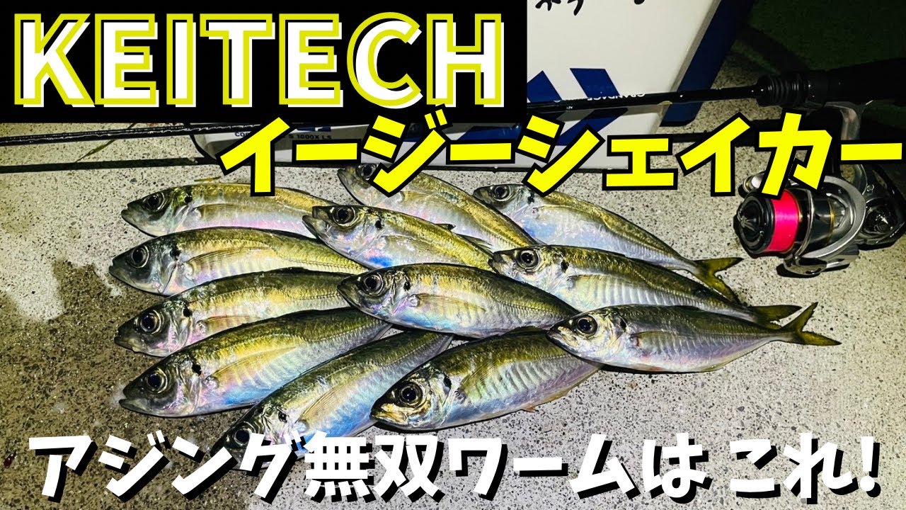 KEITECHイージーシェイカーによる春アジング攻略！！なんでも良く釣れる最強ワームはコレです！
