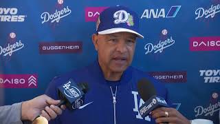 Dodgers Spring Training: Dave Roberts talks Roki Sasaki development & plan for using ABS challenges