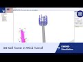 RWIND Simulation | 5G Cell Tower in Wind Tunnel