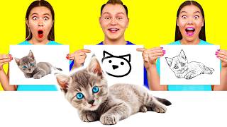 Who Draws it Better Take The Prize | Prank Wars by KaZaZa Challenge