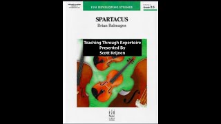 Spartacus By Brian Balmages - Teaching Through Repertoire - Play Along Track For Viola - Woot