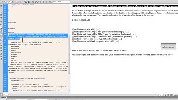 Dreamweaver Tutorial: CSS Media Queries for responsive layouts