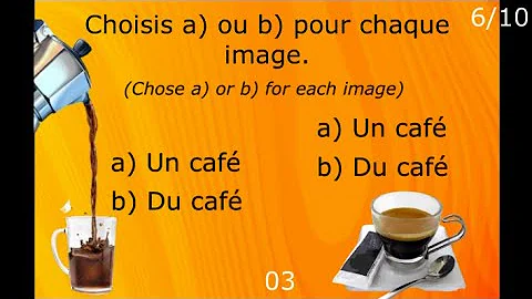 A1-A2 | DU, DE LA, DE L', DES | Articles Partitifs | French Grammar Quiz