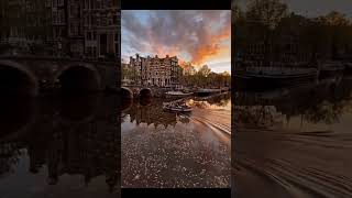 ✨ Mesmerizing Amsterdam Nightscape 🌃 | Explore the Magic of the Netherlands!
