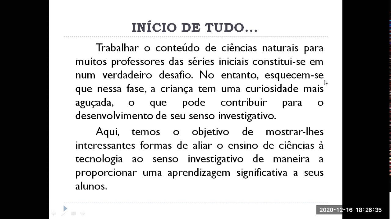 Ciências Naturais na Escola – Metodologia para a Sala de Aula