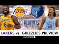 Los Angeles Lakers Vs. Memphis Grizzlies Preview Ft. LeBron James, Anthony Davis | 2023 NBA Playoffs