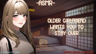 [ASMR] [ROLEPLAY] older girlfriend wants you to stay over (binaural/F4A)