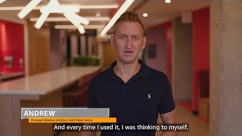 Meet Andrew, Principal Solutions Architect, AWS Public Sector | Amazon Web Services