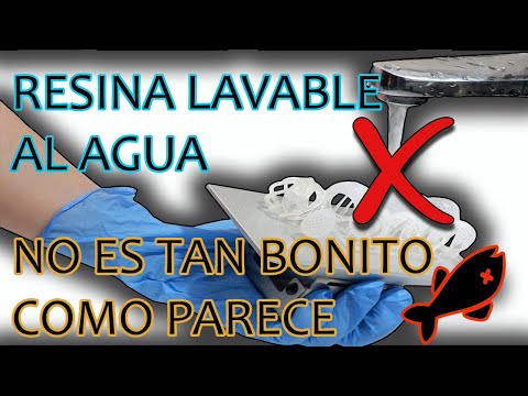 Resina Lavable al Agua (TODO lo que hay que saber💀) - Impresión 3D Resina  