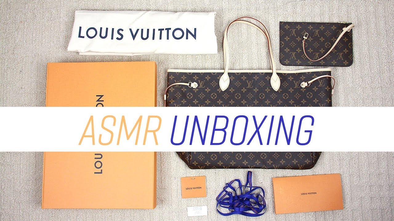 ASMR Unboxing Louis Vuitton Neverfull GM (No Talking) - YouTube