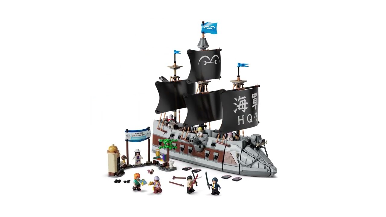 LEGO One Piece Garp's Marine Battleship Construction Set 75646