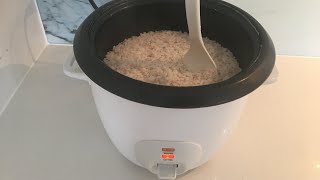 How To Cook Boiled Matta Brown Rice Using A Rice Cooker 21MAY20 API #-108