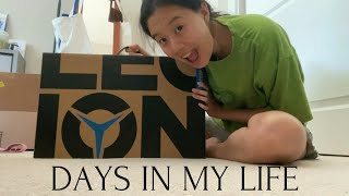 vlog: days at home, reading + new gaming laptop