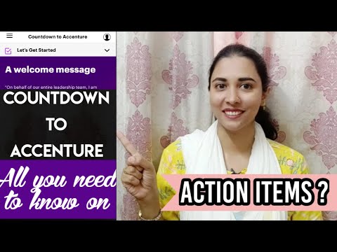 All you need to know on Countdown to Accenture | Action Items | Detail Information Provided