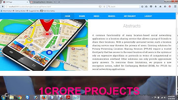 Privacy Preserving Location Sharing Services for Social Networks - 1Crore Projects