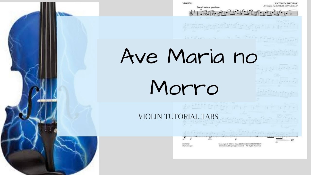 Ave Maria no Morro tab tutorial YouTube