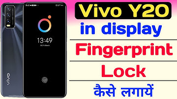How to Vivo Y20 in display fingerprint lock ll Display me finger lock kaise lagaye.