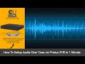 CCTV Installation Tips &amp; Tricks - How To Setup Audio Over Coax on Prolux XVR in 1 Minute!! [2019]