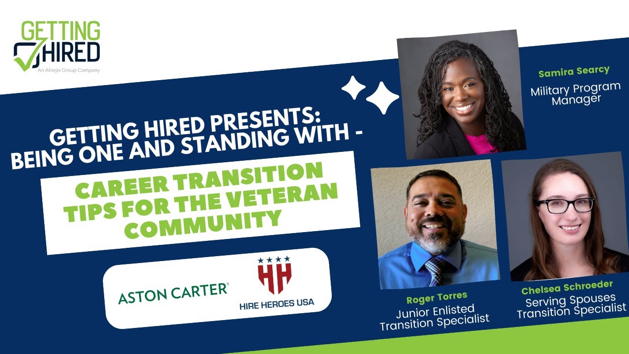 Being One and Standing With - Career Transition Tips for the Veteran ...