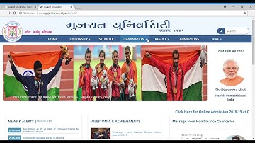 Gujarat University Online external Form Download