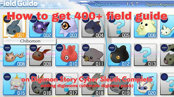 How To Get 400+ Field Guide Patch (add Digimon) For Digimon Cyber Sleuth Complete Edition