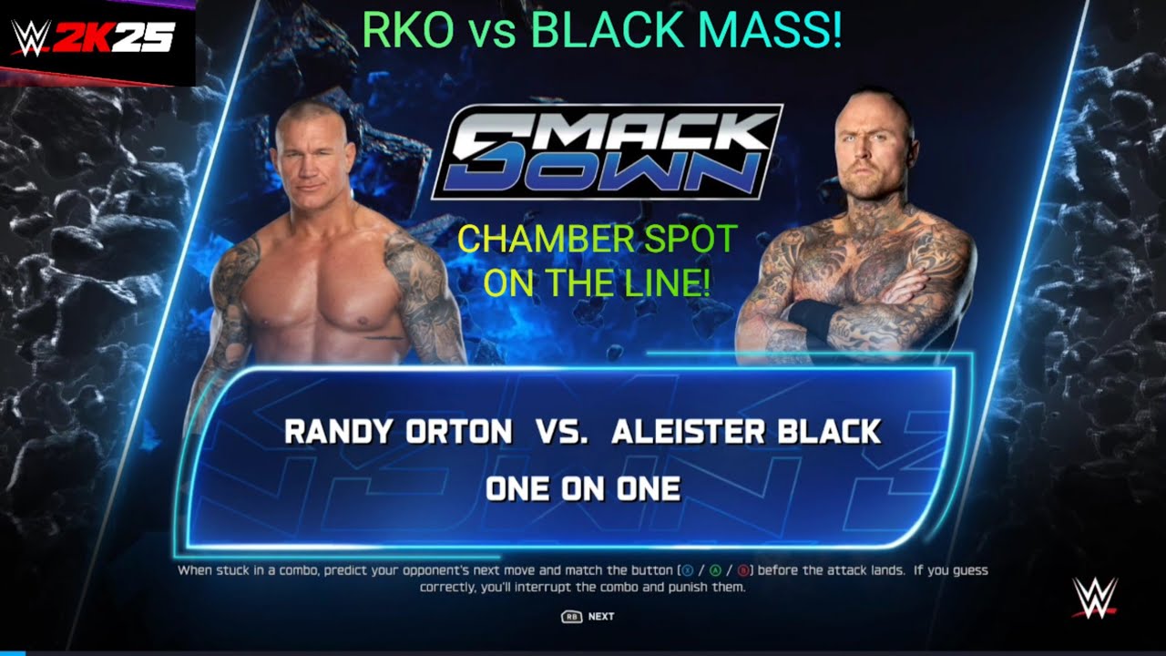 Randy Orton vs Aleister Black — Epic Clash for Elimination Chamber Spot | WWE 2K25
