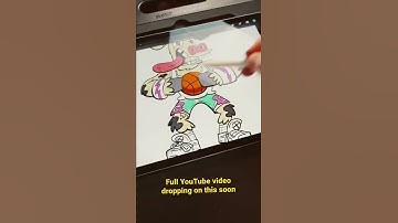 Drawing NFT art - coloring in procreate