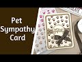 Pet Sympathy Card | Rounded Corner A2 Die Set | Paw Print Stencil | The Stamps of Life