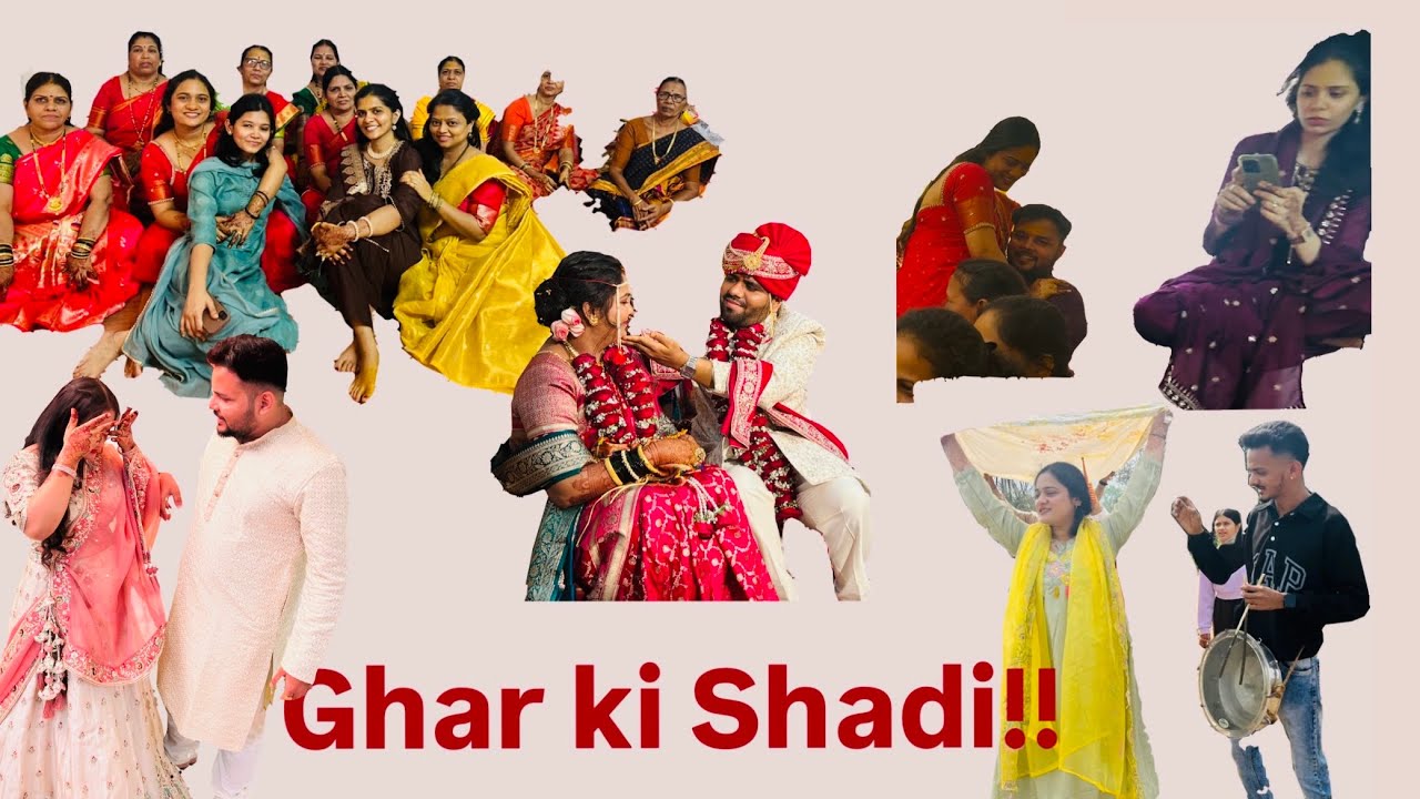 Ghar ki Shadi 🥳🤣🤣🎊🎉| Wedding vlog ✨| Marathi Wedding 💫| #ruchirajdiaries💕#wedding #fun #masti 