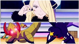 CYNTHIA VS IRIS | FULL BATTLE | MEGA GARCHOMP VS HEXARUS | POKEMON | POCKET MONSTERS