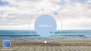 Breathe in - out. think nothing exercise. get your daily calm with
this meditation bubble relaxing sea background. relax and focus when
...