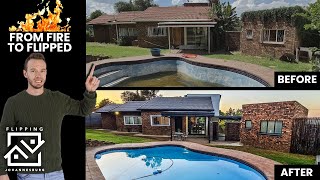 Before and After House Flip - Project O | FROM FIRE TO FLIPPED | Completely Gutted & Transformed