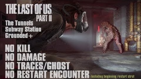 TLOU2 | The Tunnels | Ellie | Grounded+ | NO KILL | NO DAMAGE | NO TRACES | NO RESTART ENCOUNTER