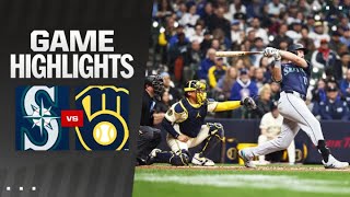 Mariners vs. Brewers Game Highlights (4/5/24) | MLB Highlights