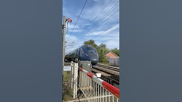 Hull Trains Class 802 Passing Balne LC at Speed
