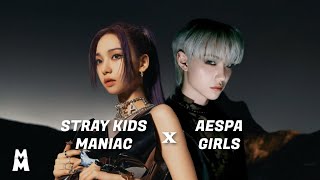 STRAY KIDS x AESPA -  'Maniac Girls' Mashup (feat. Next Level & Thunderous) Resimi