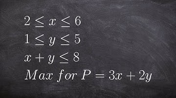 How to maximize an objective function for linear programming