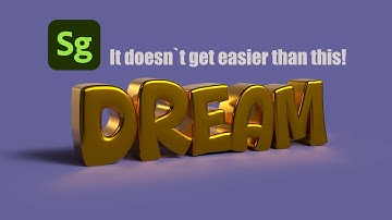 How to Create a 3D Text Effect in Adobe Substance 3D Stager | Easy Tutorial for Beginners