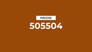 Pincode 505504 - Ambatpalli, Suraram, Kaleswaram & More