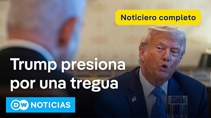 🔴 DW Noticias 7 de julio: Trump intenta convencer a Netanyahu de un alto el fuego en Gaza