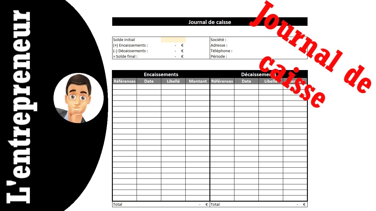 Faire un journal de caisse sur Excel (+ modèle) 