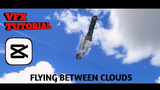Superhero Flying in sky between clouds VFX capcut tutorial #capcut