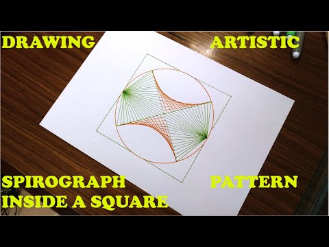 DRAWING ARTISTIC SPIROGRAPH PATTERN INSIDE A SQUARE