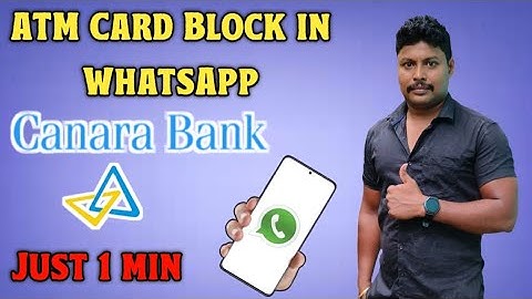 Canara Bank ATM Card Block in WhatsApp | Canara Bank ATM Card Block Online Tamil | Star Online