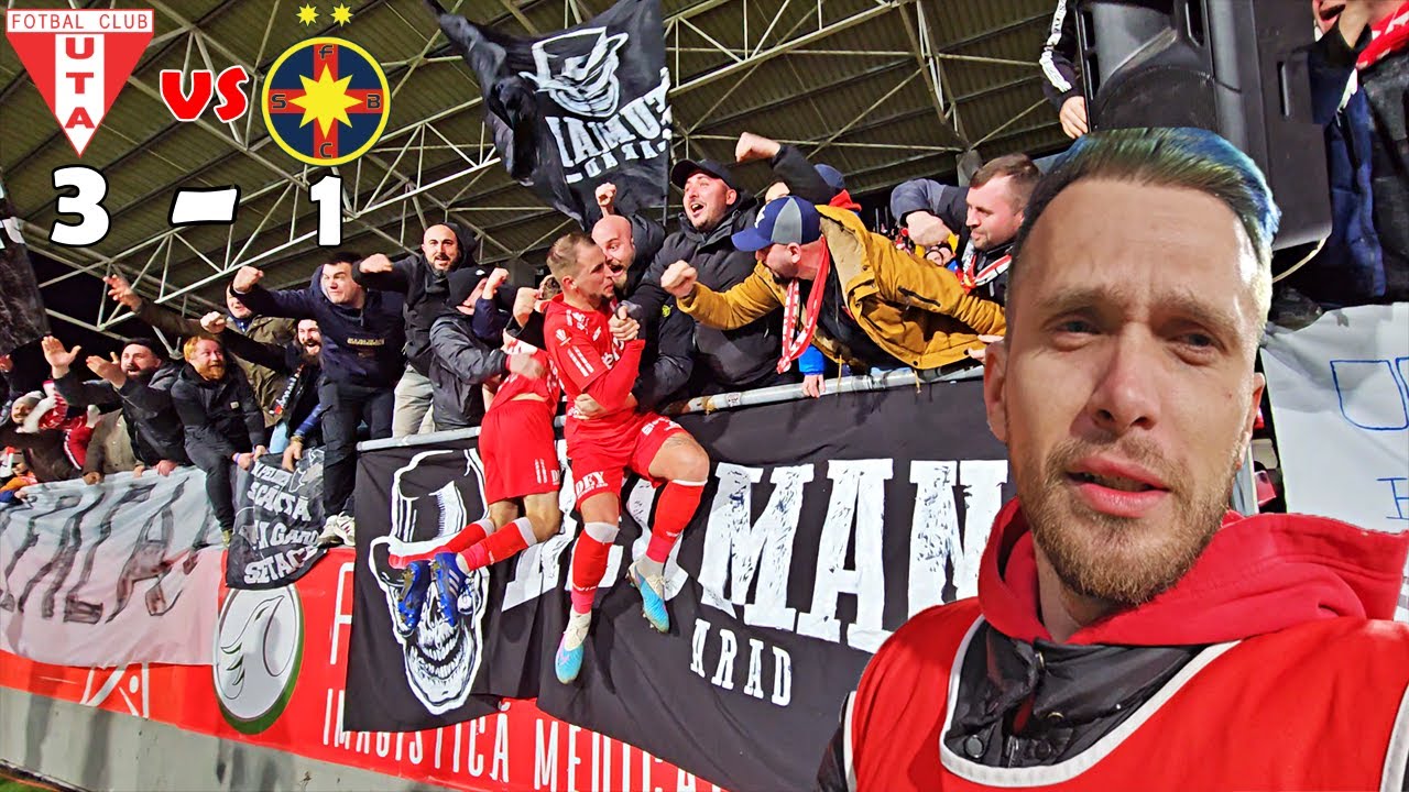 ATMOSFERA DE VIS SI UN MECI INCENDIAR UTA ARAD vs FCSB 3-1 !