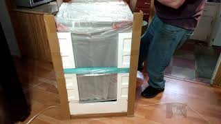 GE Portable Dishwasher Model GPT225SGLBB Unboxing And Setup