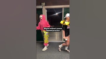 Rhyme without reason themed volleyball practice