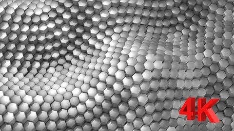 Hexagons Formed A Wave | Videohive Project Templates