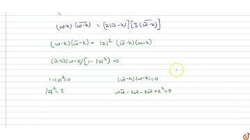 Let  `w(Im w != 0)` be a complex number. Then the set of all complex numbers z satisfying the e...