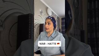 war - hatte 🇩🇪 #deutschkurs #youtube